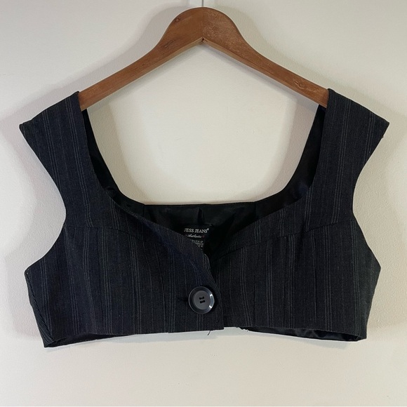 Guess Tops - Y2K Clubwear Top Guess Bra Black Gray VTG Y3K Baddie Contemporary Medium 00s